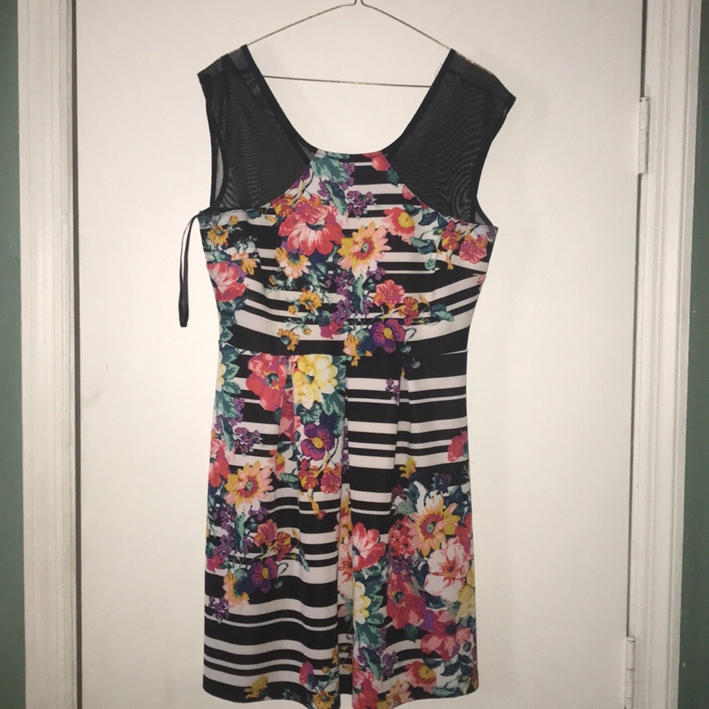 Floral and lace dress